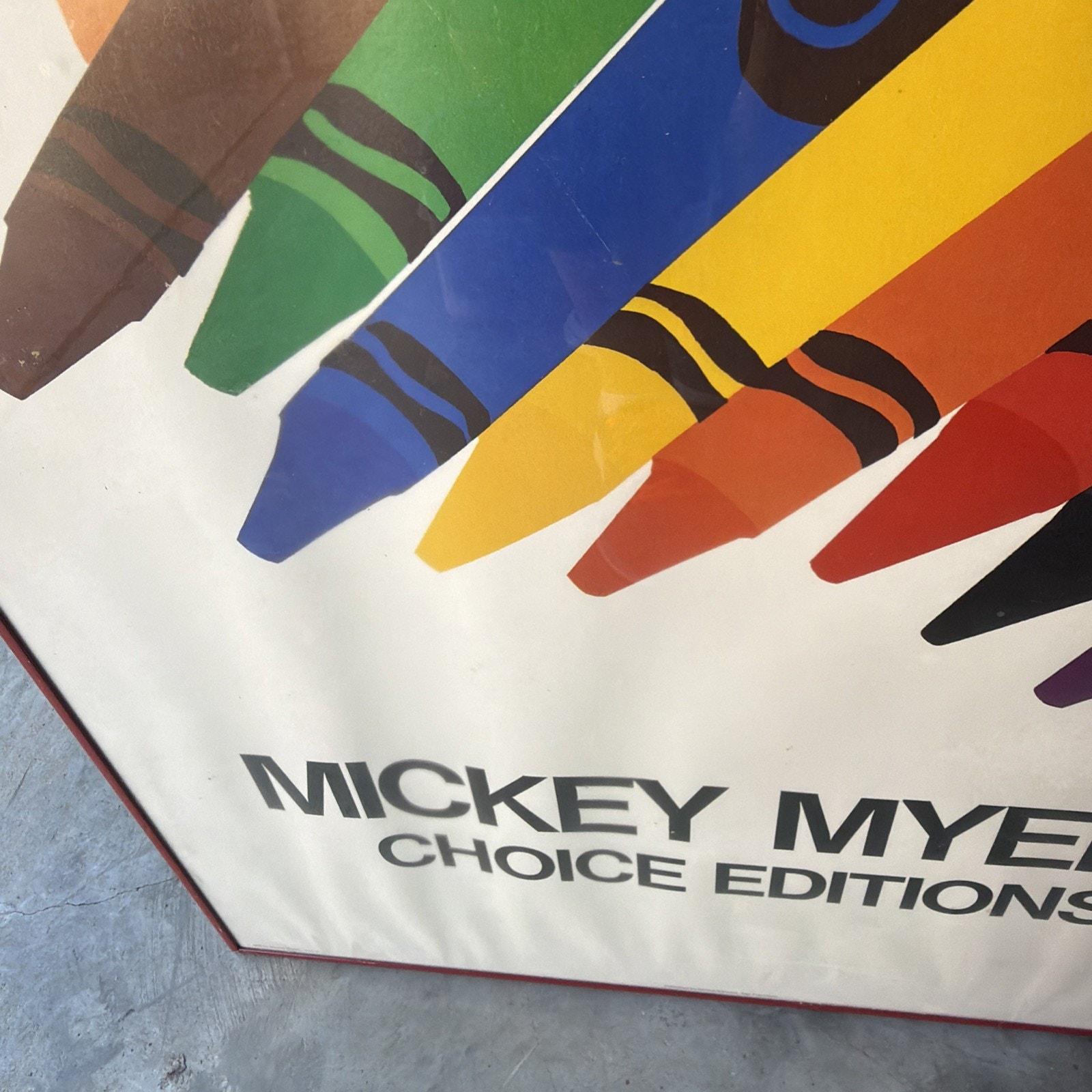 Mickey Myers Crayola Crayons Pop Art Poster, Signed Choice