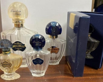 Antique Shalimar Perfume Bottle - Retro Glamour for Display