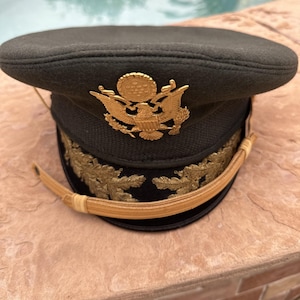 Vietnam/Korean war era  US ARMY Kingform  wool Field officers visor cap  Rare