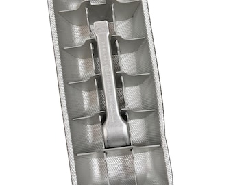 Bandeja para cubitos de hielo de aluminio Mini-Cube de General Electric GE (modelo antiguo) con palanca metálica de liberación