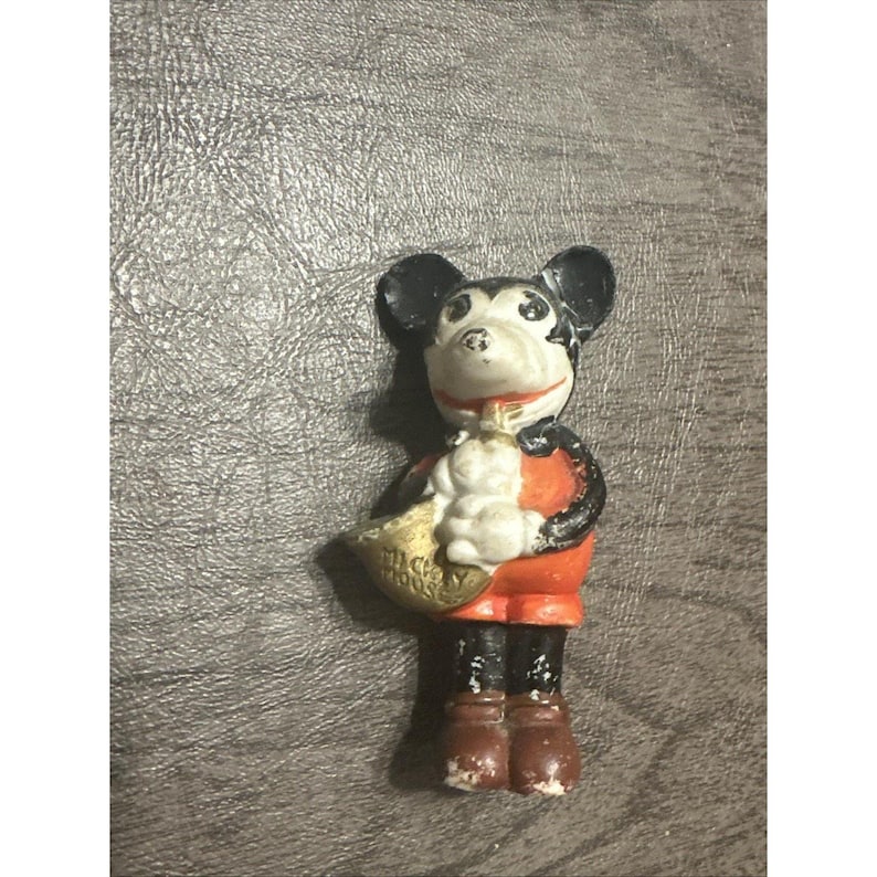 1930s Mickey Mouse Made in Japan Porcelain Bisque Figurine with Saxophone image 2