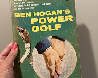 Vintage Ben Hogan's Power Golf Buch, Ausgabe 1960, Golf Anleitung
