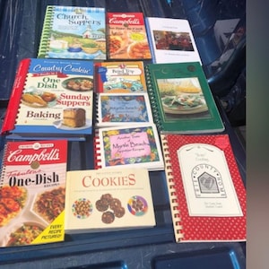 30 Spiral vintage church cookbooks