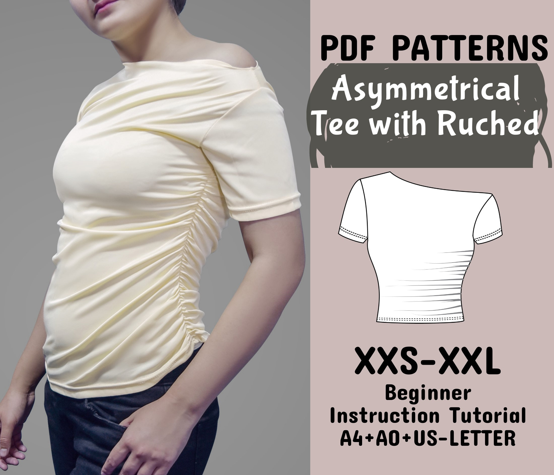 Asymmetric Top Y2k - Etsy