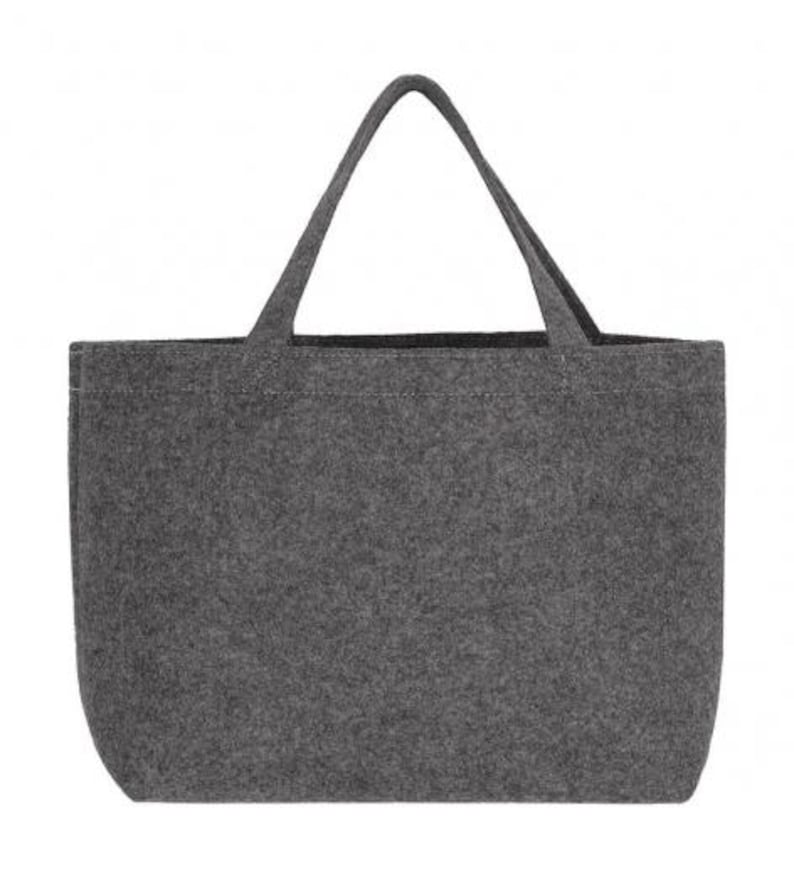 Personalized felt gift bag | Shopper with custom text | Gift bag with lettering | Hand-finished & individually printed bag image 15