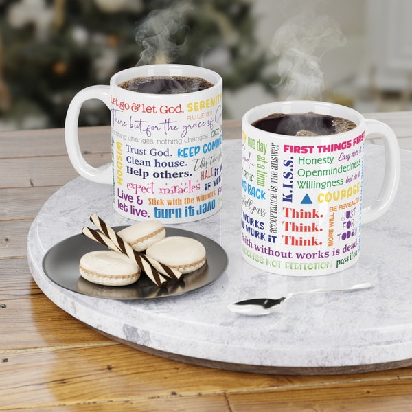 12 Step Recovery Slogans Mug | 11oz\15oz\20oz