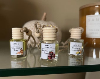 Organic Car Air Freshener, Hanging Car Diffuser, New car gift, Car accessories