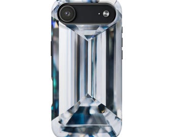 Emerald Cut Diamond Image Phone Case | Tough Phone Case