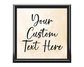 Joyero de madera personalizado: baúl de recuerdos personalizable