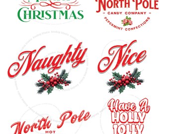 Naughty or Nice? Plus Bonus Images PNG, Svg, Jpeg, Pdf
