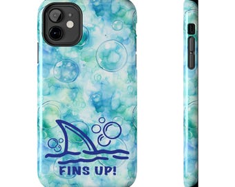 Parrothead Phone Case: Fins Up Bubble Design - Tough Protective Cover