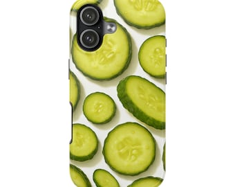 Pickle Slices Phone Case | Glossy Food Art