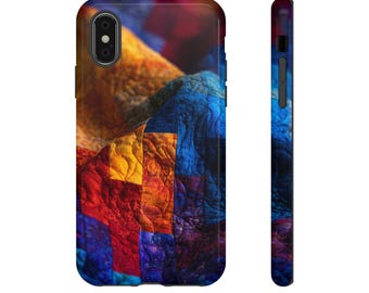 Quilt Pattern Tough Phone Case, 3D Wrap, UV Protection