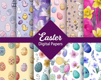 Easter Digital Paper Bundle