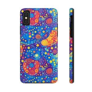 Vibrant Abstract Tough Phone Cases - Colorful Protective Covers for Art Lovers, Unique Gifts, Phone Accessories, Trendy Cases, Custom