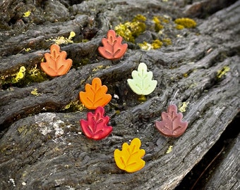 Tiny Leaves Set - Autumn Stud Earrings