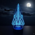 F-14 Tomcat Top View Table Lamp- High-quality 3D Acrylic RGB LED Display. Aviation Decor, Pilot Gift.