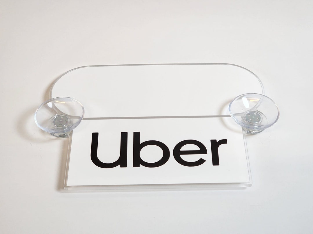 Rideshare Uber and Lyft Drivers Removable 1/8 Thick Real Acrylic ...
