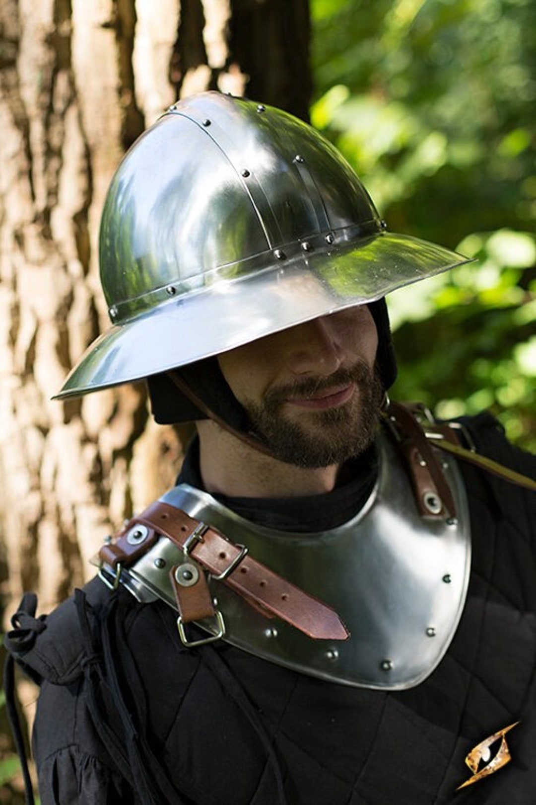 Medieval Kettle Helmet Knight Fantasy Helmet/larp Etsy