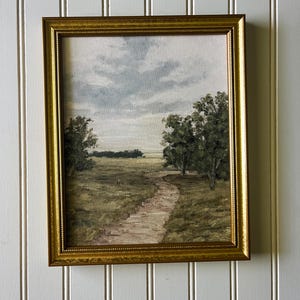 Landscape fine art framed print of original painting/framed canvas print/original oil painting print/landscape print/5x7/8x10/16x20