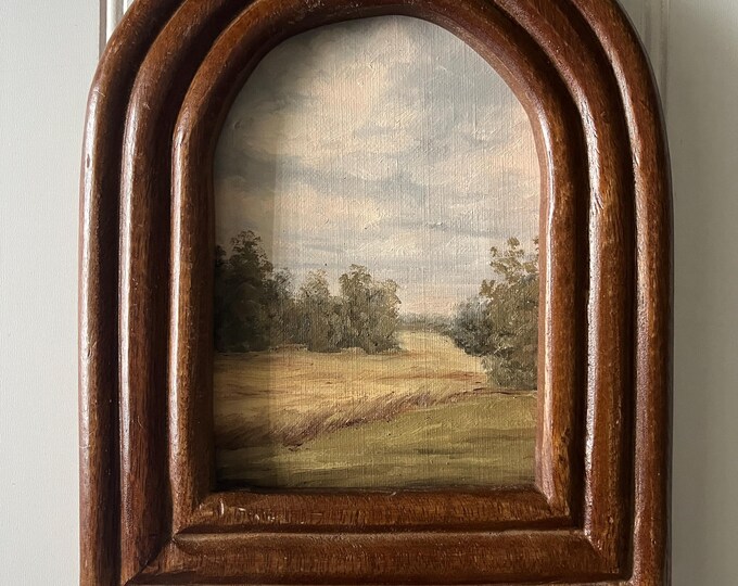 Framed Original Landscape Painting:countryside Art in Wood Frame - Etsy