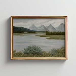 Tetons National Park Art Print: Archival Canvas Giclée