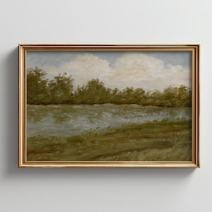 Landscape fine art print of original painting/giclee art print/lake painting print/landscape art/landscape print