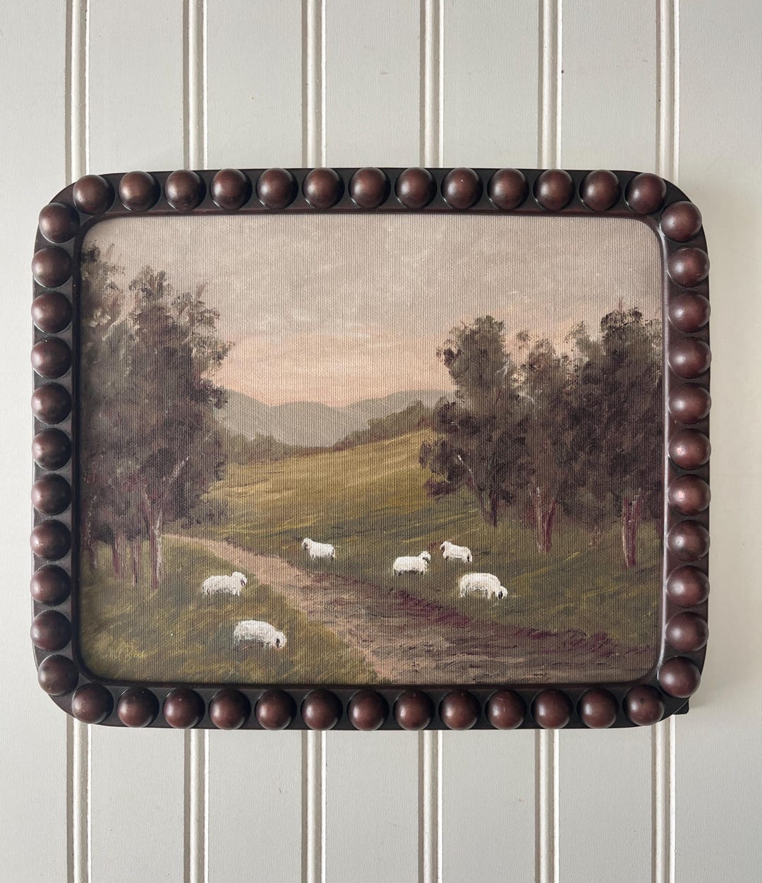 Framed Sheep Landscape Print: Giclee Canvas Art With Frame - Etsy