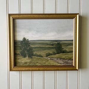 Landscape fine art framed print of original painting/framed canvas print/original oil painting print/landscape print/5x7/8x10/16x20