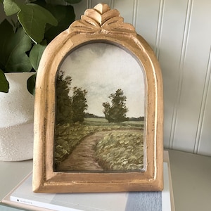 Framed Landscape Canvas Print: Giclee Archival Art, Gold Frame