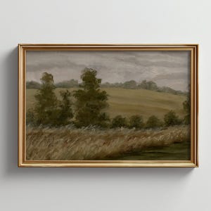 Landscape Canvas Print: Giclee Fine Art, Countryside Farm Art