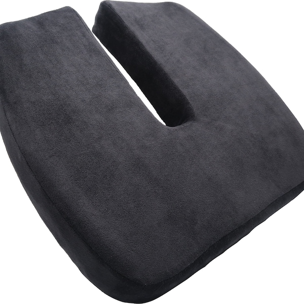 Long U-Shape Memory Foam Seat Cushion for Tailbone Pain Relief