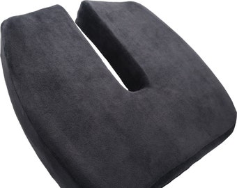 Long U-Shape Memory Foam Seat Cushion for Tailbone Pain Relief