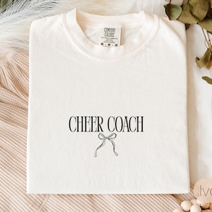 Cheer coach shirt, gift for cheer coach, coquette cheerleader coach tee, cheer coach gift, coach game day t-shirt, thank you gift