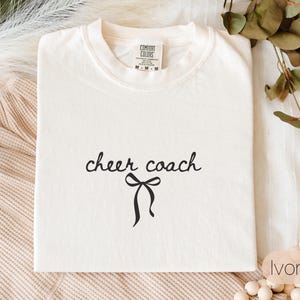 Cheer coach shirt, gift for cheer coach, coquette cheerleader coach tee, cheer coach gift, coach game day t-shirt, thank you gift