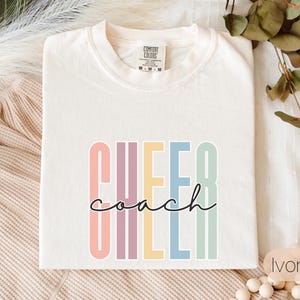 Cheer coach shirt, gift for cheer coach, coquette cheerleader coach tee, cheer coach gift, coach game day t-shirt, thank you gift
