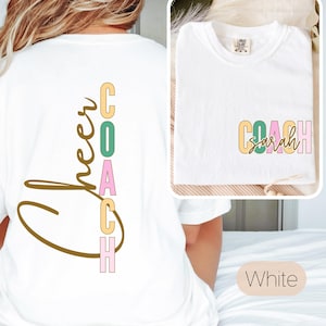 Cheer coach shirt, gift for cheer coach, cheerleader coach tee, cheer coach gift, coach game day t-shirt, thank you gift, comfort colors ®