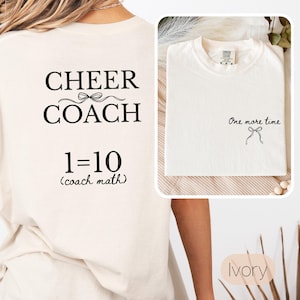 Cheer coach shirt, gift for cheer coach, cheerleader coach tee, cheer coach gift, coach game day t-shirt, thank you gift, funny coach shirt
