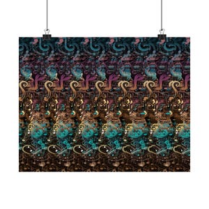 Beautiful Stereogram (Magic Eye) image of 3D G Key Symbol