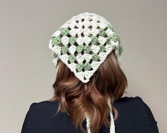Green Love Bug Crochet Bandana