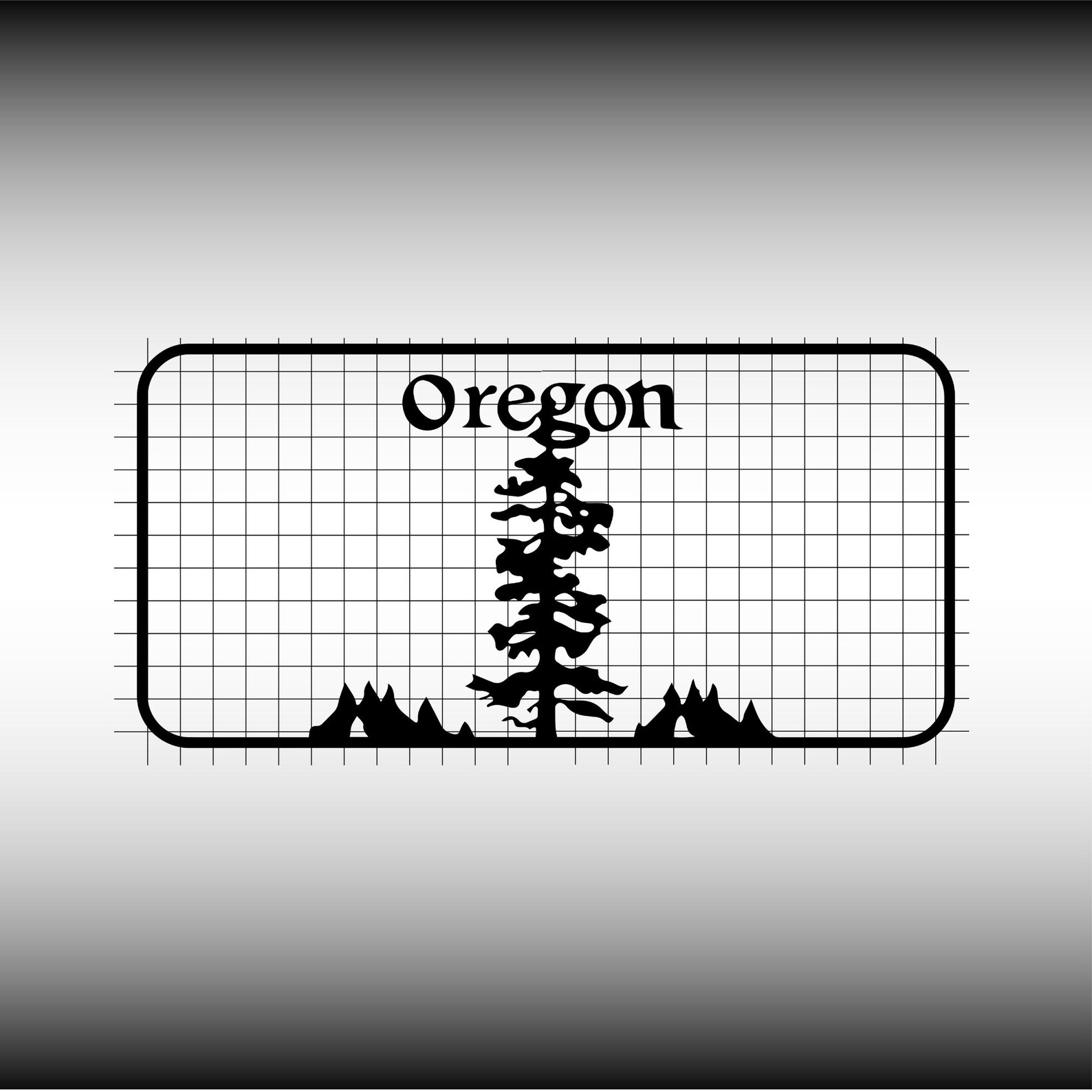 Oregon Sticker Template Oregon OR USA Blank License Plate Inspired Downloadable Printable High ...