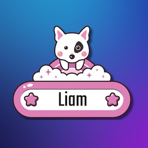 Custom Kids Name Labels, Waterproof Name Stickers for School, Personalized & Durable, Cute Daycare Name Tags, Fun Cartoon Name Labels