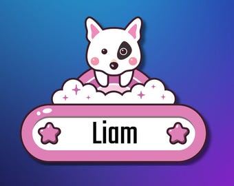 Custom Kids Name Labels, Waterproof Name Stickers for School, Personalized & Durable, Cute Daycare Name Tags, Fun Cartoon Name Labels