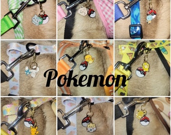 動物のかわいいチャーム 犬用ハーネス 首輪 リード キーホルダー 財布 バックパック