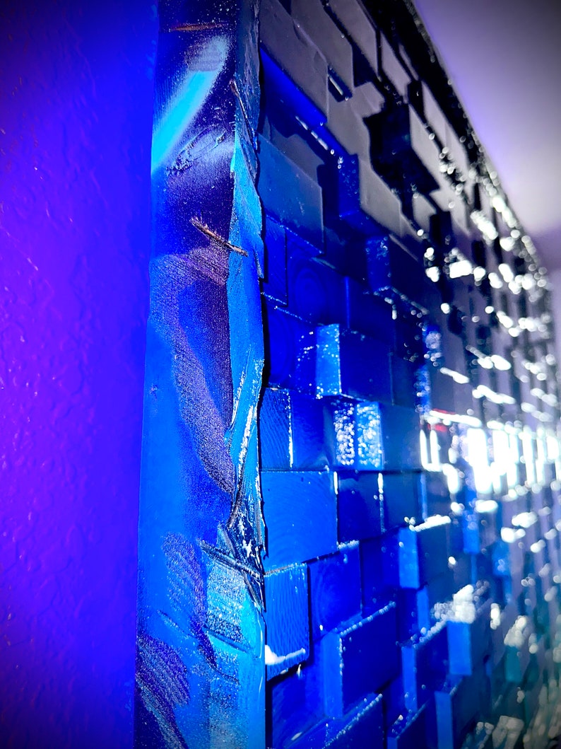 Light up Wall Art Geometric Wall Art Wooden Wall Art Display Home Decor