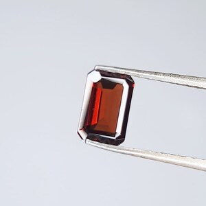 Octagon Mozambique Garnet: AAA Red Loose Gemstone