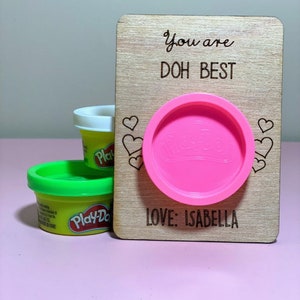 Playful Hearts: Personalized Valentine's Play  Doh Day Cards | Class Valentine | Toddler Valentine |  Toddler Gift | Kids Gift | Class Gift