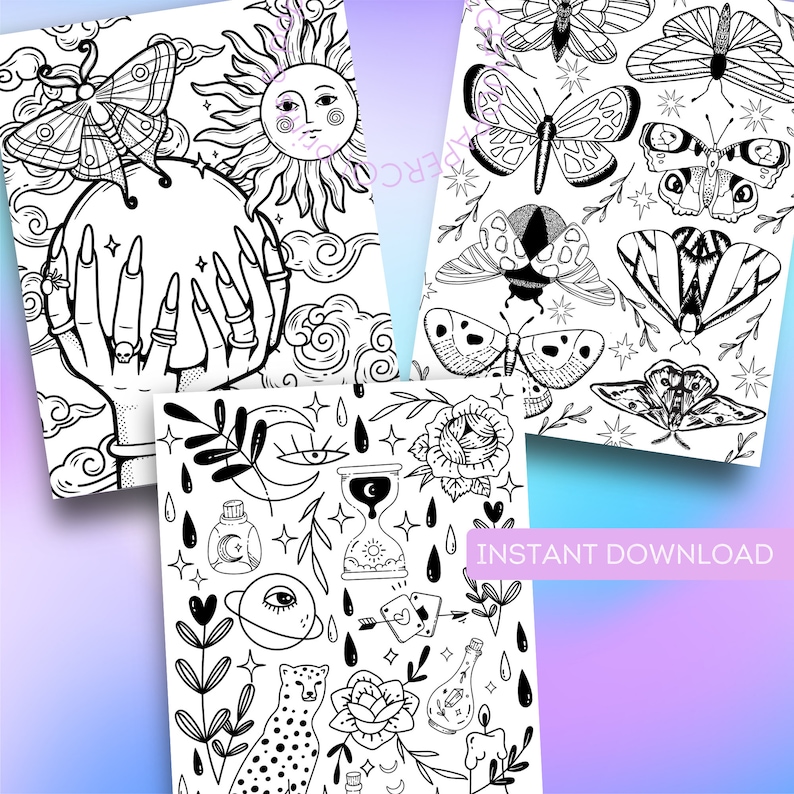 Mystical Coloring Pages Witch - Il 794xN.5378814383 O6jh 
