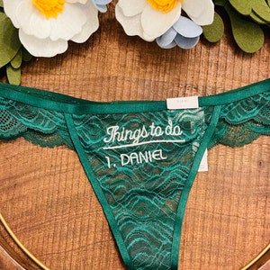 Personalized Bridal Bachelorette Panty Party Game Underwear