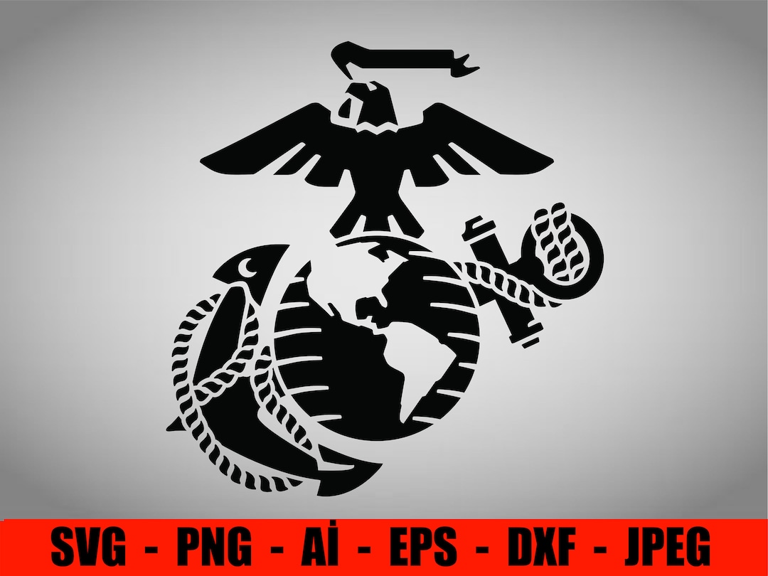 Eagle, Globe, and Anchor Cross Stitch Pattern, Instant Digital Download ...